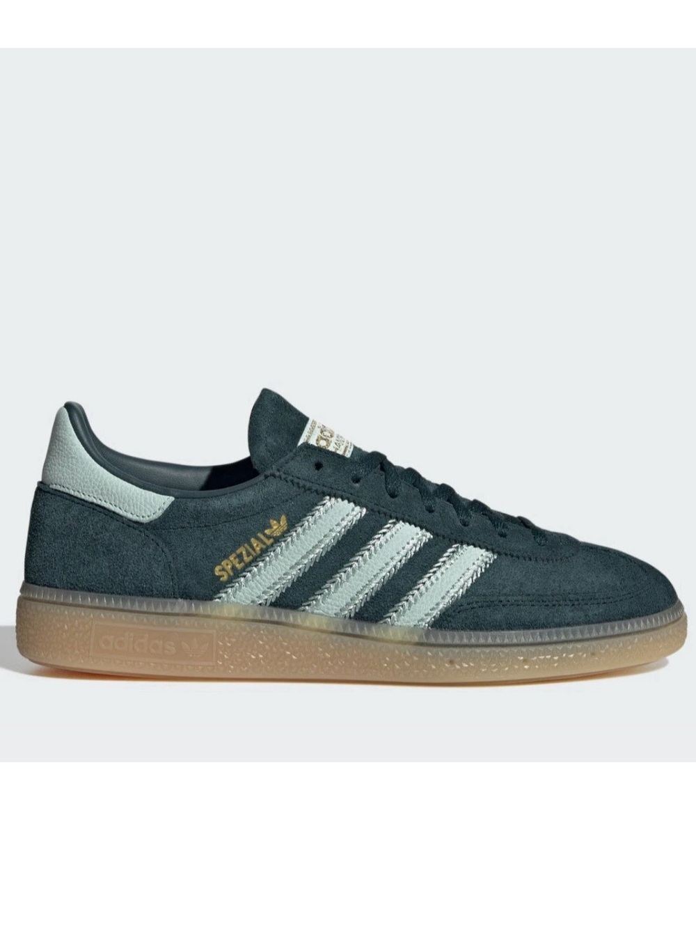 Adidas Handball Spezial Womens Sneaker Aurora Ivy/Ash Green/Gum Size 9 NWT